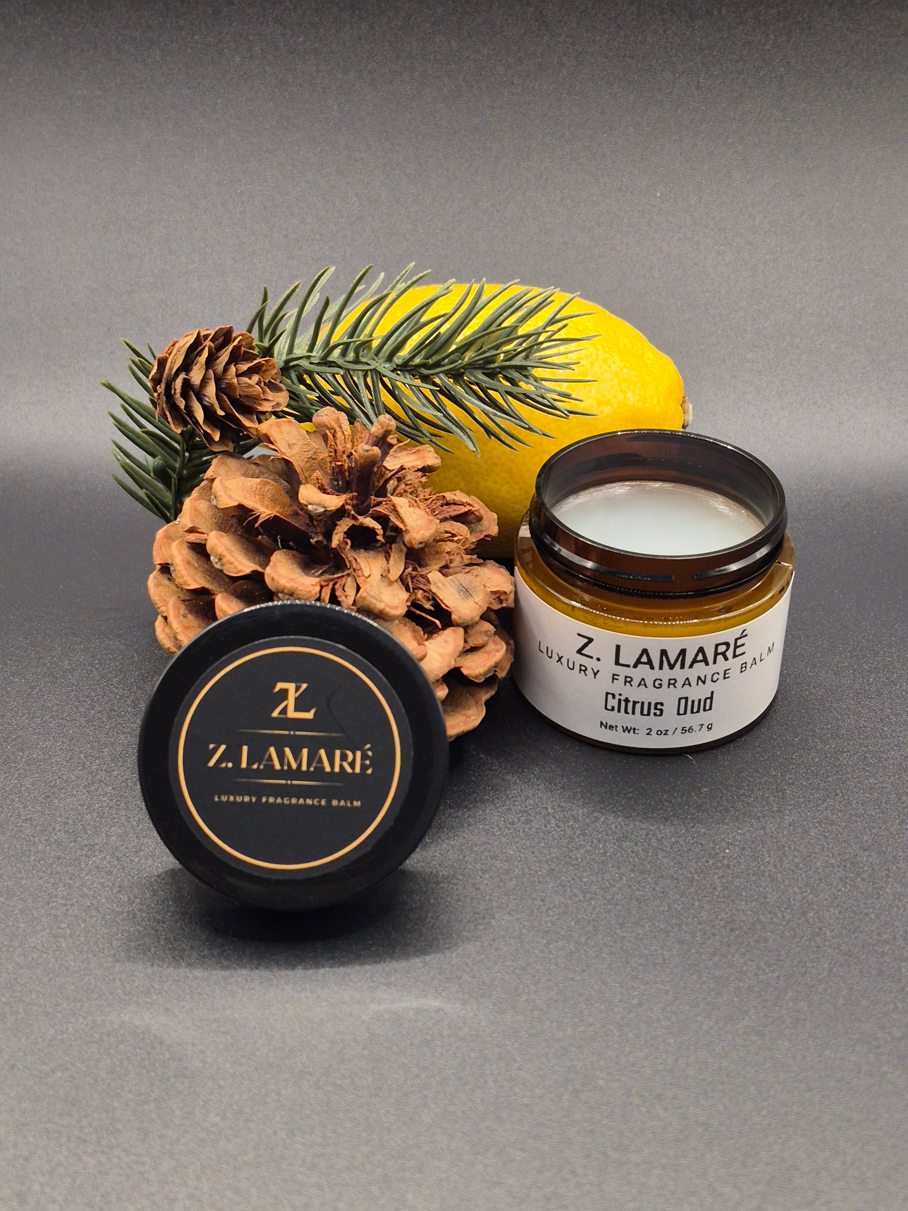 Citrus Oud- Luxury Fragrance Balm- Bright, Radiant, Soft