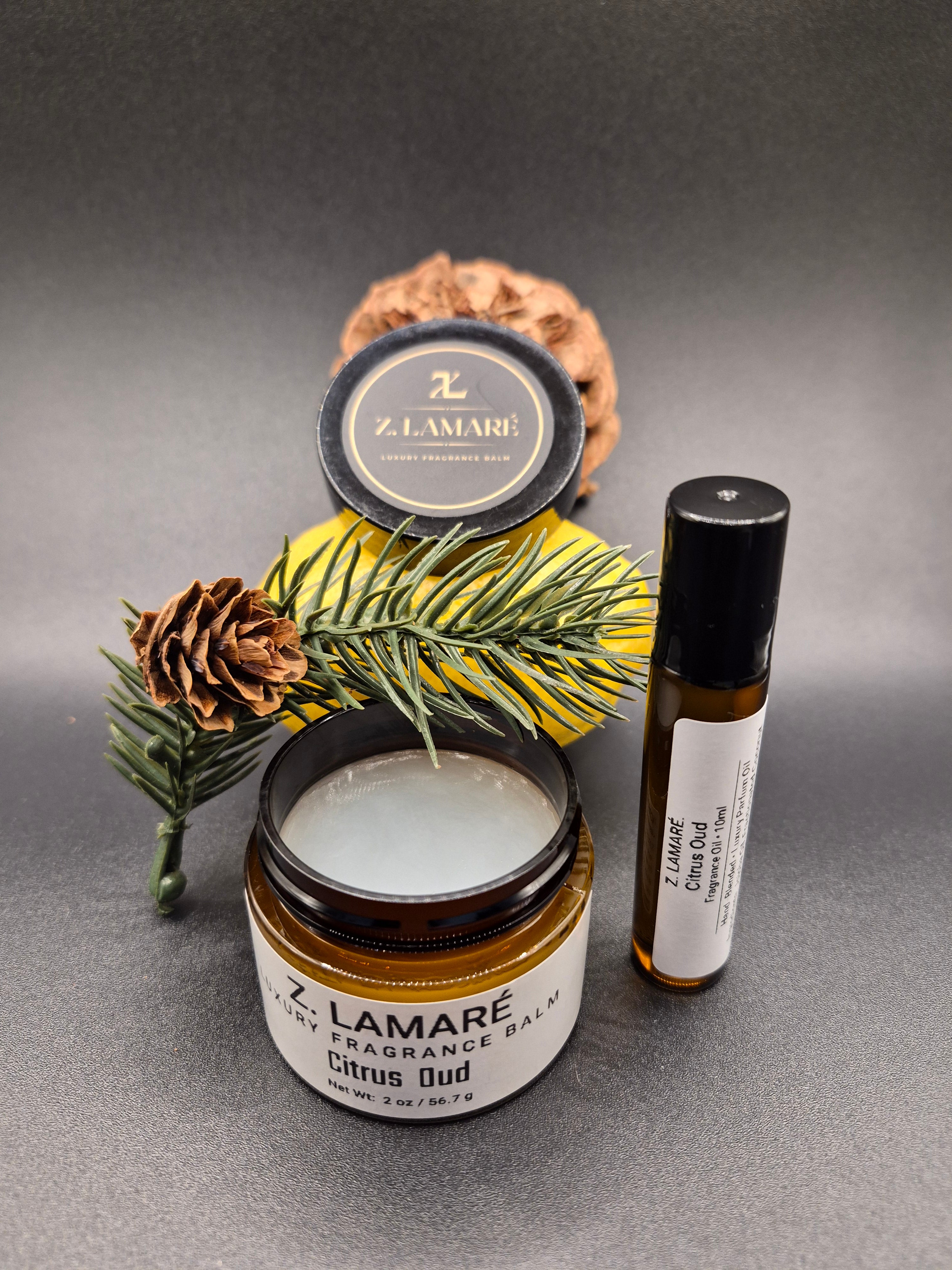 Citrus Oud- Luxury Fragrance Balm- Bright, Radiant, Soft